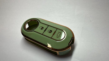 Green Key Remote Cover Case For Fiat 500 Abarth Punto Bravo Panda Tipo Ducato