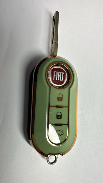 Green Key Remote Cover Case For Fiat 500 Abarth Punto Bravo Panda Tipo Ducato