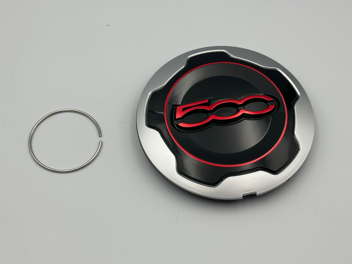 Fiat 500L Hub Cap Wheel Trim Silver/Red