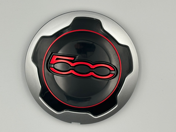 Fiat 500L Hub Cap Wheel Trim Silver/Red