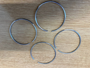 fiat 500 compatible Aftermarket cap securing clips rings 4x