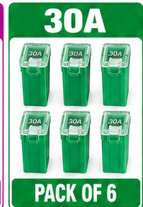 MCASE Automotive Fuse 25mm Long Pack of 6