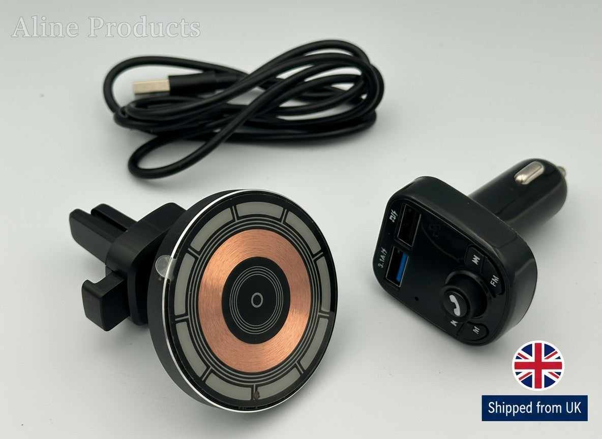 fiat 500 bluetooth adapter (blue&me) Wireless charging magnetic