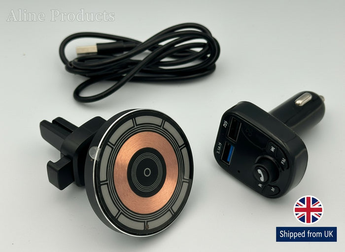 fiat 500 bluetooth adapter (blue&me) Wireless charging magnetic