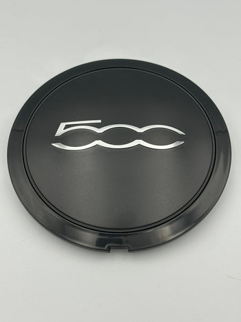 Fiat 500 Black Alloy Wheel Centre Cap 51884863 SINGLE – WITH CLIP