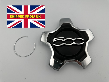 for Fiat 500X Wheel Centre Alloy Cap Hub Cover (b) inc securing clip