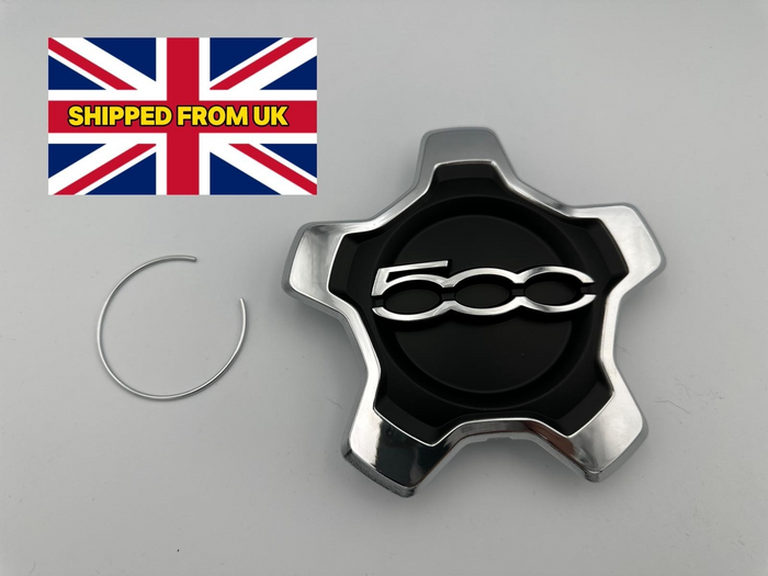 for Fiat 500X Wheel Centre Alloy Cap Hub Cover (b) inc securing clip
