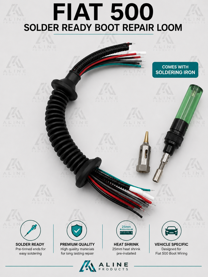 Repair kit Set Cable Wiring Harness wire for Boot Tailgate Fiat 500 soldering
