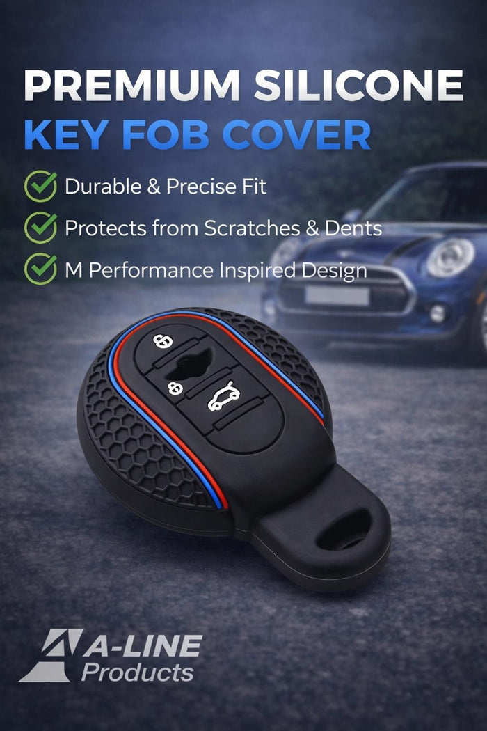 Mini Key Fob Cover Case COOPER S ONE JCW F54 F55 F56 F57 F60 BLUE/RED