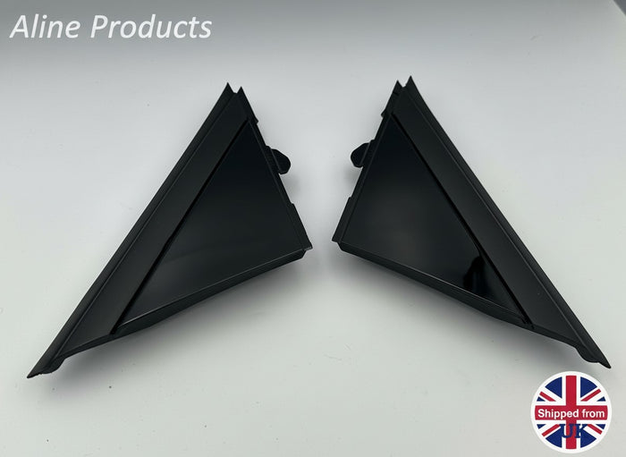 Door Side Mirror quarter 's Gloss Black Cover Trim For Fiat 500 2008 – 2019