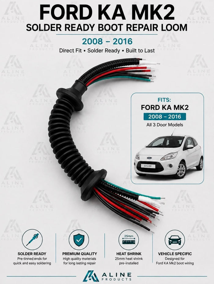For Ford KA Solder in Repair Cable Wiring Harness wire for Boot lid Tailgate