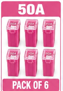 MCASE Automotive Fuse 25mm Long Pack of 6